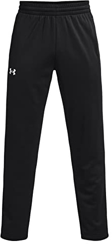 Under Armour Men's Fleece Pants, (001) Black / / White, 4X-Large