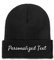 Miujonvy Individuell gestaltete Mütze Slouch Black Beanie Personalized Text Warme Beanie-Mütze