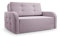 MOEBLO Kindersofa Porto 120 – Schlafsessel Sofa Sessel Jugendsofa Schlafsofa 2-Sitzer Gästebett mit Schlaffunktion und Bettkasten Rose (BRAGI 91)