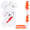 BIRCHIO Häschen Pinata Set mit Augenbinde und Fledermaus (44 x 27.5 x 10 cm), perfekt für Mädchen, Kinder, Geburtstag, Dekorationen