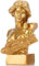 Goldene griechische Göttin Statue, Dekoration, goldene römische Büste, Heimdekoration, goldene Artemis-Statuen aus Kunstharz für Heimdekoration, Couchtisch, Büro, Wohnzimmer, Sammlung, Figuren,