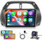8 Core 2G+64G Wireless Carplay Android 13 Autoradio für Toyota RAV4 2001-2006 mit Android Auto Navi GPS WiFi 9 Zoll Touchscreen Autoradio 2 Din mit Mirror Link Bluetooth FM/RDS/USB/SWC Rückfahrkamera