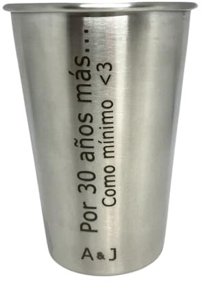 regalo grabado Vaso Acero Inoxidable 500ml, Grabado y Personalizado como desee