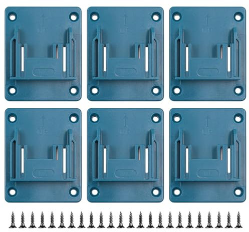 Namvo 6PCS Drill Holders Power Tool Storage for Makita 18V 14.4V Cordless Tool Power Tool Base Clip Suspension Bracket