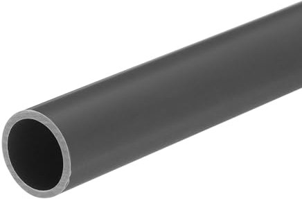 QUARKZMAN Tube Rigide en PVC Tube Rond 16mm ID 20mm OD 20cm Longueur Gris Clair pour Conduites d'Eau, Artisanat, Manchons de Câbles