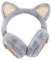FNKDOR Winter Ohrenwärmer Damen Glitzer Cute Hundeohren Flauschig Ohrenschützer Warme Kälteschutz Kalte Earmuffs (Grey, One Size)