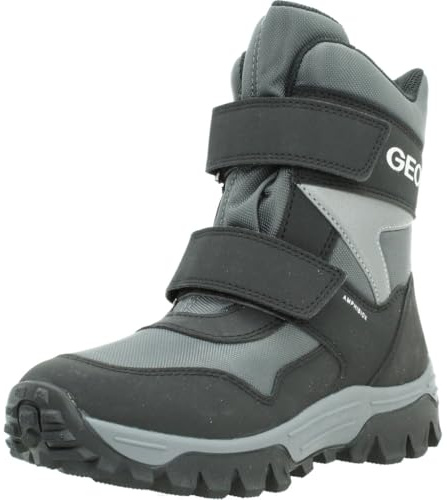 Geox J Himalaya BOY B ABX Snow Boot, Anthracite/Black, 10 UK Child