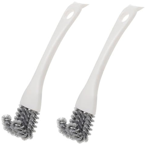 FDCGAS Cepillo Barbacoa - 2 pcs Cepillo de Limpieza de Estufa Multifuncional, Cepillo de Limpieza para Huecos de Cocina, Fregadero, Esquina Muerta, Rejilla de Barbacoa, Cepillo pequeño de Limpieza