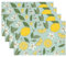 Tarklanda Zitrone Sommer Platzsets 4er Set Zitrone Tischsets Tropische Früchte Platzsets Dekoration für Küche Urlaub Party 30x45 cm