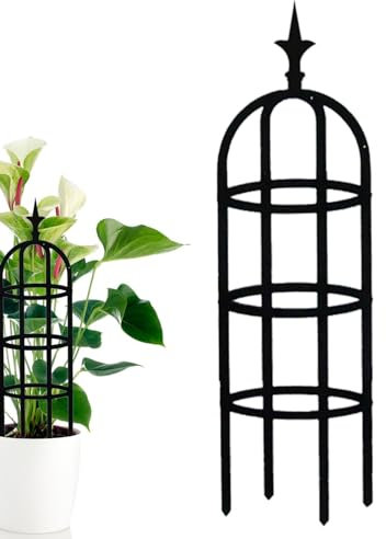 Rankgitter Für Kletterpflanzen, Rankhilfe Garten Obelisk, Tomatenkäfig Pflanzenstütze Obelisk Klettergerüst Spalier, Für Indoor Outdoor Blumen Gemüse Obst Reben Support
