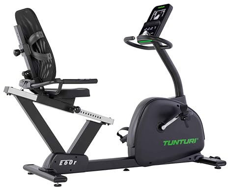 Tunturi Signature E60-R Recumbent Bike Liege-Ergometer mit Magnetbremse und Bluetooth AI-Monitor