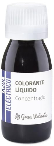 Colorante Concentrado Líquido Azul Eléctrico para Cosmética | Pigmento Orgánico Hidrosoluble en Envase Práctico | Ideal para Cremas, Geles, Champú y Perfumes | 250 ml