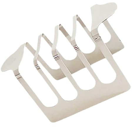 SECFOU Sandwich-brotständer Aus Edelstahl Maschine Brotregal Für Die Küche Toasthalter Für Den Täglichen Gebrauch Toastständer Für Die Küche Arbeitsplatte Tür Raxk Silver Rostfreier Stahl