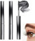 2 Stück Iron Eye Mascara, 3D Curling Wimperneisen-Mascara, Metal Mascara, Schwarzes 3D Curling Eyelash Iron Mascara, Gekräuseltes Ironeye Mascara, Nicht Zusammenbackend, Nicht Verschmierend, Langlebig