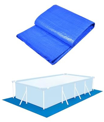 Kustimantu Pool Bodenplane Rechteckig 300 x 500 cm | Poolunterlage UV-Stabil & Reißfest | Bodenschutzplane Swimmingpool