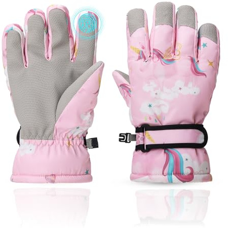 YooxArmor Kids Ski Gloves Waterproof Winter Snow Glove for 7-10 Boys
