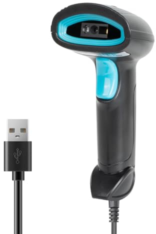 Posunitech Handheld USB 2D Barcode-Scanner QR-Code, PDF417 Barcode-Lesegerät, geeignet für Supermärkte, Convenience Stores, Buchhandlungen usw.