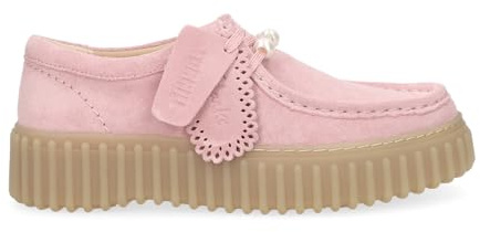 Clarks Torhill Bee Women's Ribbed Outsole Soft Adj Laces Shoes (Rose, UK Footwear Size System, Adult, Women, Numeric, Medium, 5)
