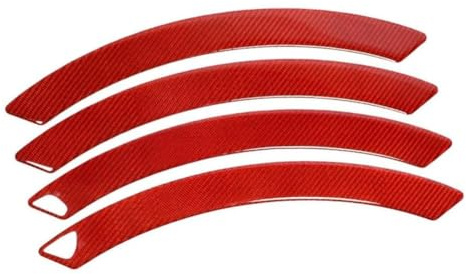 MenDaOLv Auto-Zierleisten Schutzblech Radkappen,Augenbrauen Radlaufschutz für BMW 3er GT F34/F34 GT tuning/F34 tuning/320i GT/320 GT 2000-2024.,C-Red