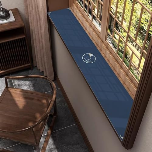 rutschfeste Fensterbank Unterlage, Zuschneidbar, Wasserabsorbierend und Wasserdicht Fensterbank Innen Fensterbank, für Erkerfenster, Küche und Wohnzimmer(10 * 100cm/4 * 39in)