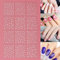 FRCOLOR 12 Blätter 3D Schneeflocke Nagelsticker Weihnachten Selbstklebend Nagelkunst Aufkleber Für Diy Nageldekorationen