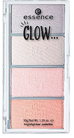 Essence Glow highlighter Palette Nr. 02 like you can not stop laughing Inhalt: 30g Highlighter Palette mit vier zarten leicht zu verblendenden Farben. Highlighter