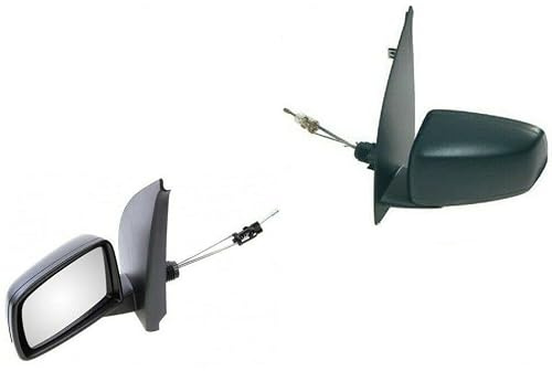 TVP Trade Vehicle Parts.co.uk Compatible With Door Wing Mirror Manual Black N/S Left Panda 2004-2010