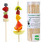 Bamboo Skewers 6 Inch 200 Pcs Natural BBQ for Shish Kabob Grill Appetizer Fruit Corn Chocolate Fountain 20 cm