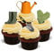 Gardening / Gardeners Tools - Standups 12 Edible Standup Premium Wafer Cake Toppers
