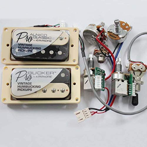 1 set ProBucker Alnico chitarra elettrica zebra Humbucker pickup con Pro cablaggio per EPI