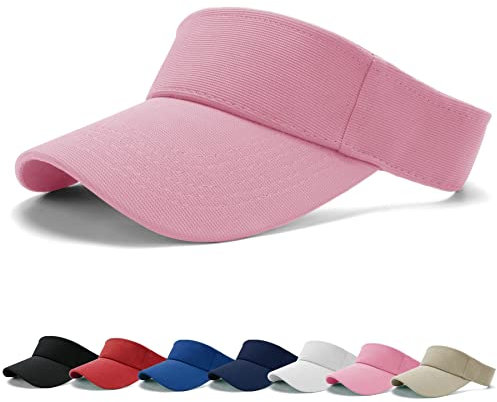 BLURBE Unisex Visor Cap Sonnenhut - Sandwich Golf Tenniskappe mit Sonnenblende, Baseball Kappe Baseballmütze Einstellbar Sommerhut mit Klettverschluss Freizeit Sommer Unisex