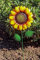 MW Handel Gartenstecker Blume aus Metall, 19,5cm x 3,5cm x 62cm (Sonnenblume)