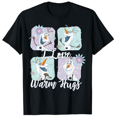 Disney Frozen Olaf I Love Warm Hugs Panels T-Shirt