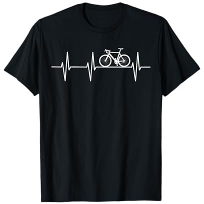 Rennrad Fahrrad Biker Triathlon Radsportler - Herzrhythmus T-Shirt