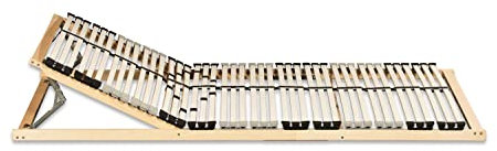 Coemo Stabiler 7 Zonen Premium K Lattenrost 100x200 cm Kopfteil manuell verstellbar, Härte-Regulierung Mittelband, sehr Stabiler Lattenrahmen 42 Leisten Trio Kappen zerlegt DIY