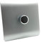 Trendi Artistic Modern Glossy Tactile 1 Gang 2 Way 120w LED Dimmer Switch Silver