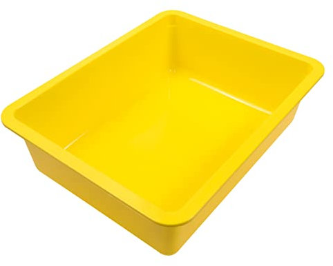 proventa® Frischhalteschale Made in Germany, BPA-frei und lebensmittelecht, 5 Liter, gelb, mit transparentem Deckel, stapelbar, für Gewerbe und Privat