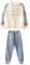 amropi Mädchen Bekleidungsset Hoodie Sweatshirt Jeans Hose Jogginganzug Trainingsanzug Beige Blau,3-4 Jahre
