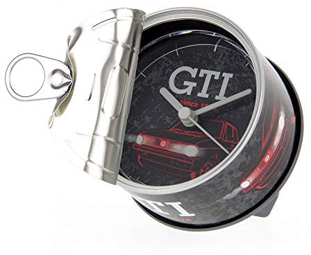 BRISA VW Collection - Volkswagen GTI Tisch-Uhr, Magnet-Uhr, MyClock auch personalisierbar, Foto-Geschenk (Since 1976)