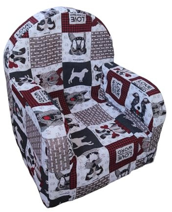 Generico Poltrona Sedia poltroncina con Personaggi Tessuto in Cotone