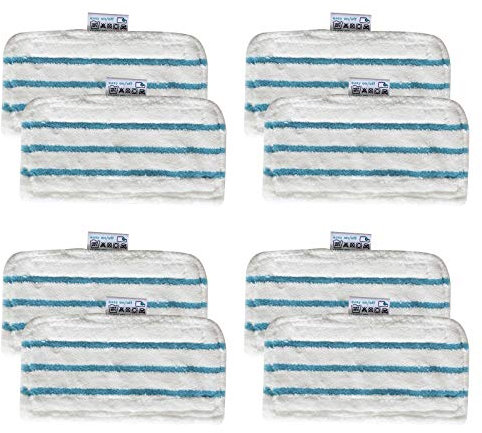 Mop Replacement Cleaning Pads, Floors Mop Pads Head Flat Microfibre Refill Cloth Mops Reveal Mops Washable Cloth Mat for Black & Decker FSM1610 FSM1630 FSMH13E5 FSMH1300 FSMH1321 FSMH13151 (8Pcs)