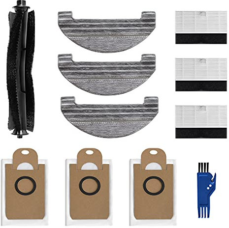 GYing Cepillo de rodillo principal HEPA Mops bolsa de polvo robot vacío para Ultenic T10 Partes de aspirador Accesorios reemplazo