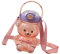 WINBST Gourde pour enfant - Motif ours kawaii - Avec paille et dragonne - Bandoulière réglable - 1400 ml - Pour les voyages en plein air