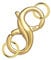 Lobster Clasp Double Opening Gold Lobster Clasp with Jump Rings 14k Gold Plated Sterling Silver Necklace Clasp Connector Bracelet Clasp for DIY Jewelry Repair Kit 0.55 x 0.24 Inch
