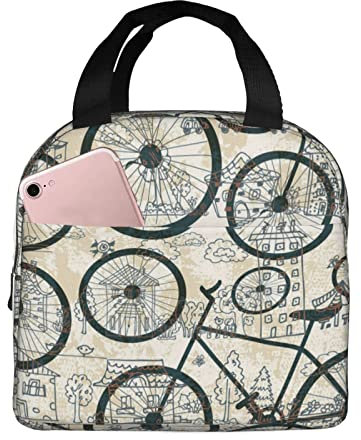 YTORA Lonchera reutilizable para bicicleta, para hombres y mujeres, a prueba de fugas, para el trabajo, oficina, viajes, picnic