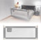 Primabobo Bettschutzgitter für Kleinkinder, geeignet für Reisen und zu Hause, höhenverstellbar, robuster Metallrahmen mit weichem Schutzschaum, Rausfallschutz, 90-200 (Hellgrau, 160 cm x 68 cm)