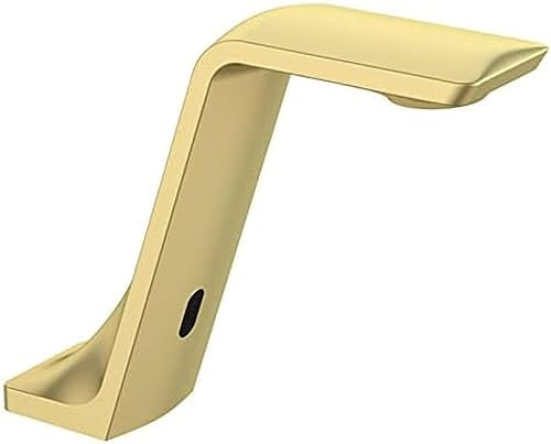 Sensor-Wasserhähne Für Waschbecken, Automatischer Sensor, Berührungsloser Badezimmer-Waschtischarmatur, Heiße Und Kalte Wasserhähne, Messing-Badezimmer-Waschtischarmatur, Gebürstetes Gold,Schwarz