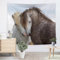 Pechiwuo Wandteppich Pferd Wandbehang Wandtuch 3D Tier Wandteppich 150 x 150 cm Weiß Wandteppiche Aesthetic Tapestry Für Wohnzimmer Schlafzimmer Wohnheim Wanddeko B1444