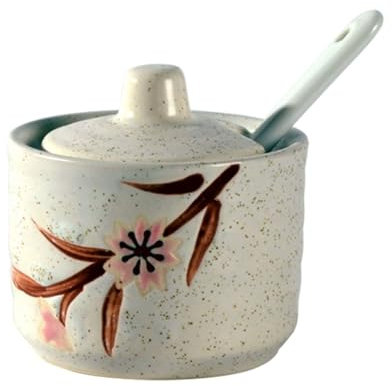 Sucrier Japonais Avec Couvercle, Mini Sucrier, Pot à épices Contenant Du Sucre, Pour Comptoir De Bar à Café-p-70ML