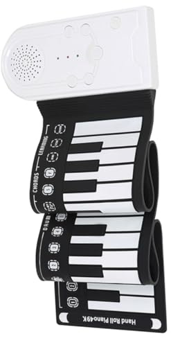 Generic Silikon Rolle up Klavier 49 Tasten Tragbar Faltbares Elektronisches Klavier Sicher Und Langlebig Für Kinder Und Erwachsene Mit Eingebautem Lautsprecher Einfach Zu Transportieren